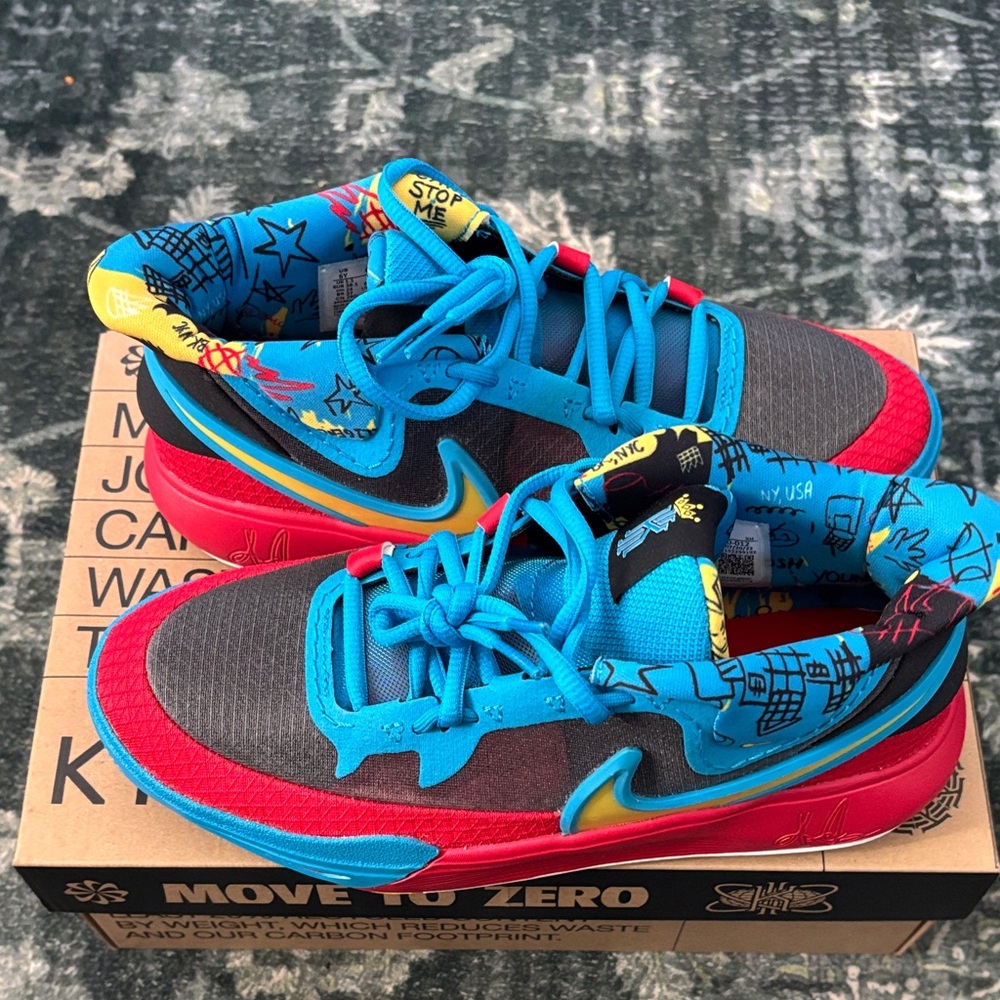 Nike Kids Sneakers - Blue, Red, and Yellow